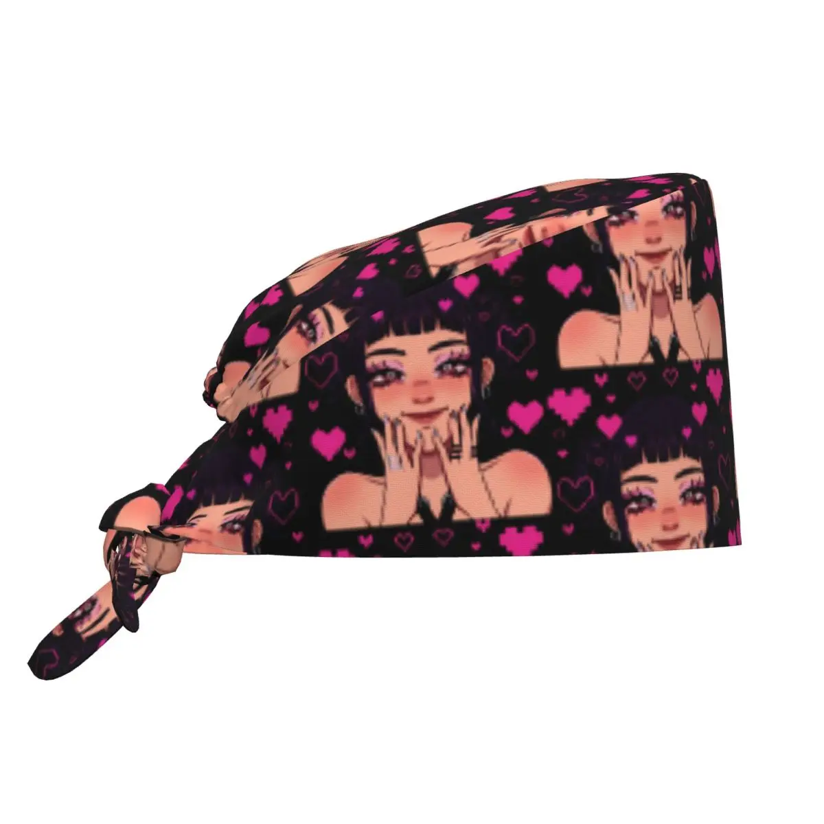 

Nursing Hats KPop Demon Hunters Working Cap For Unisex Women Zoey Trendy Long Hair Work Scrub Cap Adjustable Graphic Medical Cap