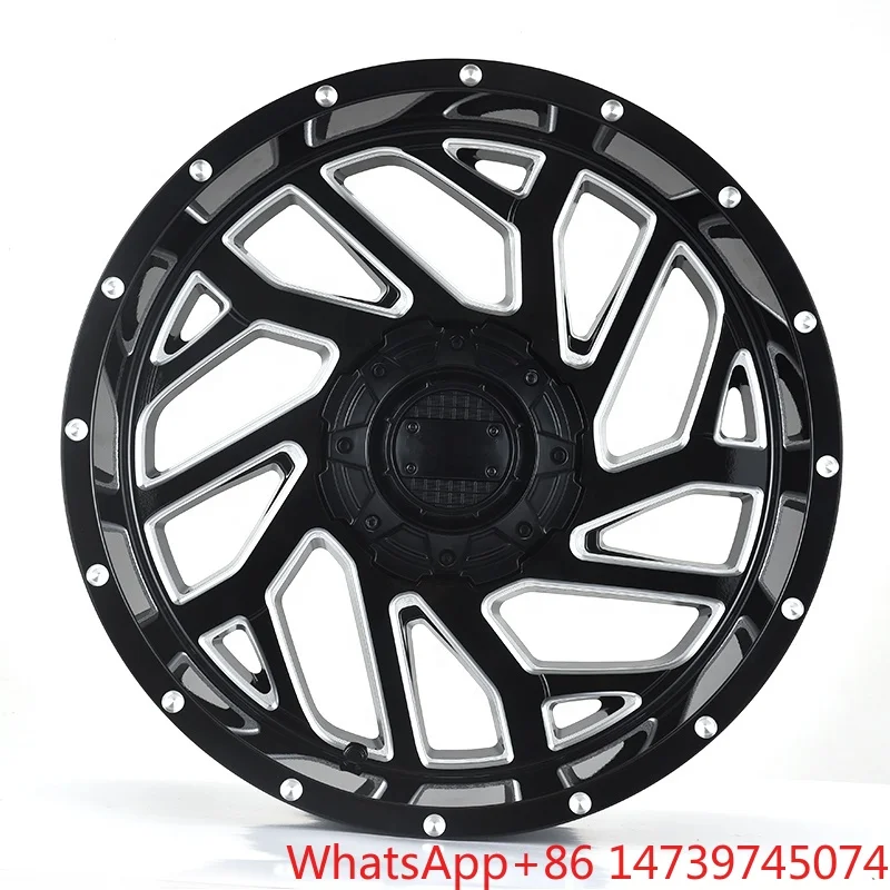 20x10J Custom Aluminum Alloy Truck Wheel Rims, 135-150mm Pitch Universal Auto Wheels