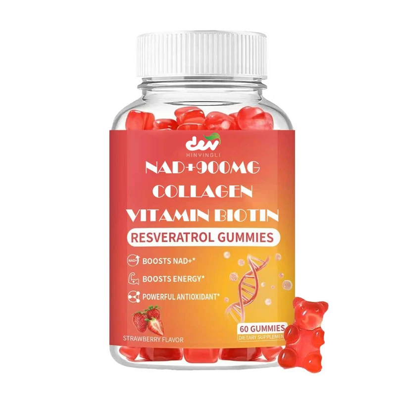 

NAD+Sugar Free Soft Candy 900MG NAD, NAD Niacinamide Resveratrol Soft Candy, Anti Aging, Cell Regeneration, and Energy