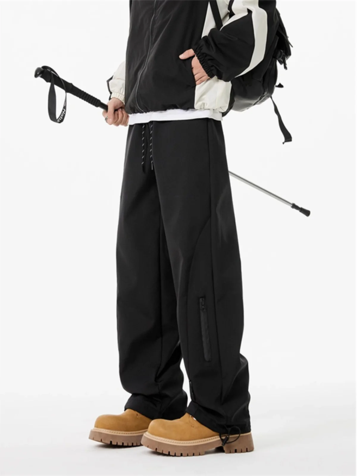 

Thiened Fce Winter Trousers Bla Boots ible Men's Casual Pants Soft ell Tee-Proof Mountain Climbing Tr...