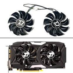 2 Pack GA91B2U Powercolor Red Devil RX580 GPU Cooler Cooling Fan for Radeon Red Dragon AX 480 470 580 Graphics Card Fan