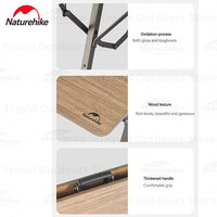 Naturehike 39/60CM Adjustable Height Folding Table Outdoor Camping Portable Lightweight Aluminum Picnic BBQ Table