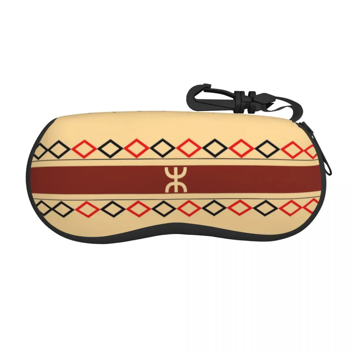 Custom Vintage Amazigh Berbere Symbol Glasses Case Stylish Tifinagh Shell Eyeglasses Case Sunglasses Box