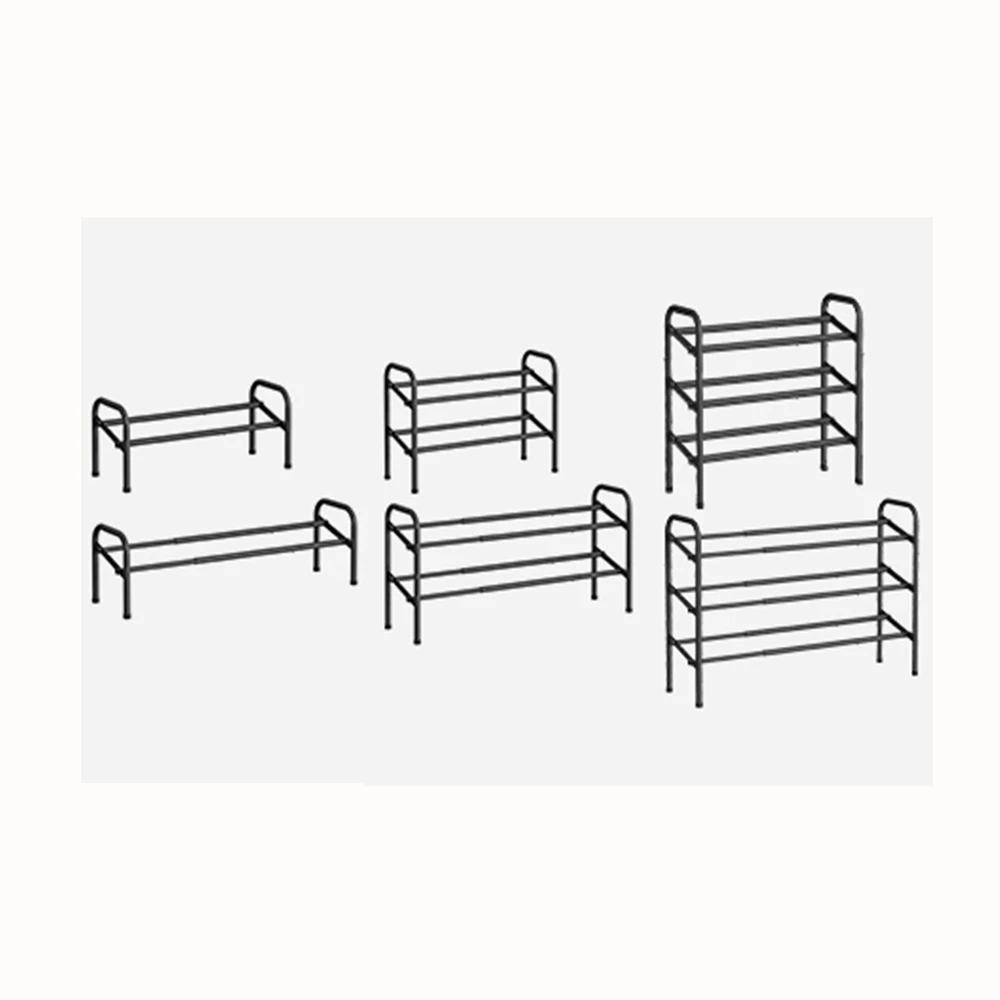 

Adjustable shoe organizer Storage rack Metal freestanding shoe rack for closet expandable shoe rack