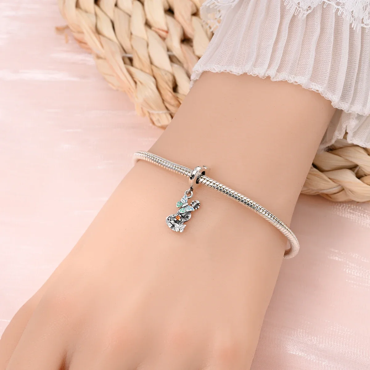 925 Sterling Silver Charm Music Guitar Rock Pendant Beads Fit Pandora Charm Original Bracelet for Women DIY Jewelry Making Gift