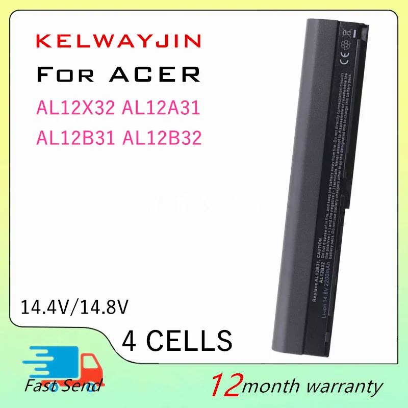 AL12A31 AL12B31 Аккумулятор для ноутбука Acer Aspire One 756 725 AL12X32 AL12B32 для TravelMate B113 B113M B113-M C710 Chromebook