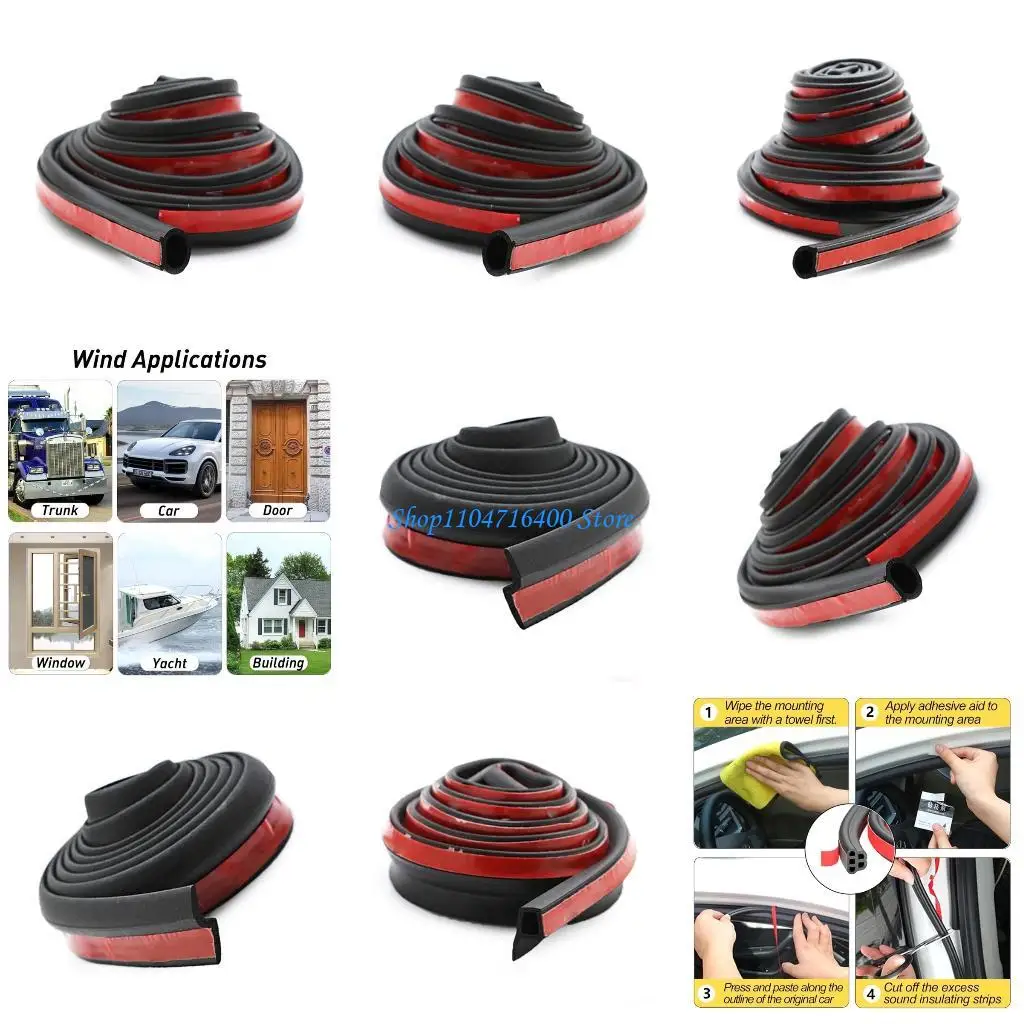 

y1gd Car Soundproofing Weatherstrip Door Insulation Rubber Weather Strips 20 Meter