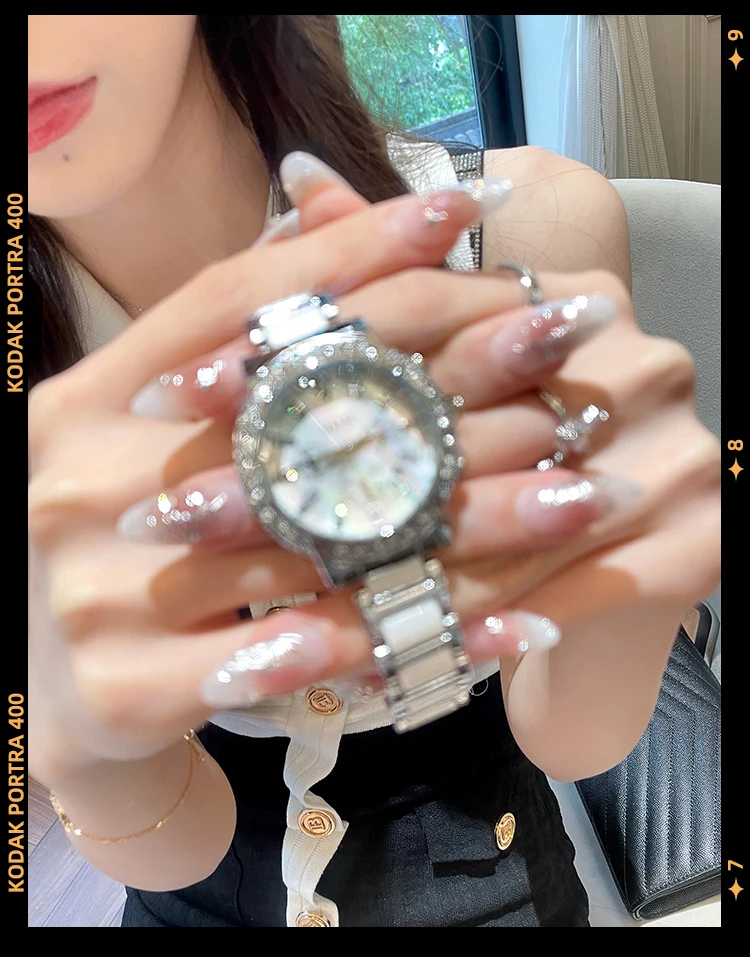 Fashion Light Luxury Niche Watch Ceramic Women's Mechanical Student Mechanical Watch 2025 New Girls' Watch