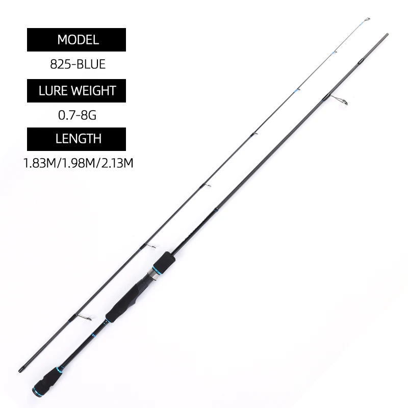 MIFINE UNSTOPPABLE SPIN 30T Carbon Spinning Ultraleichte Angelrute Köder Gewichte 0,3-4g/0,6-6g/0,7-8g UL Power 1,83M/1,98M/2,13M