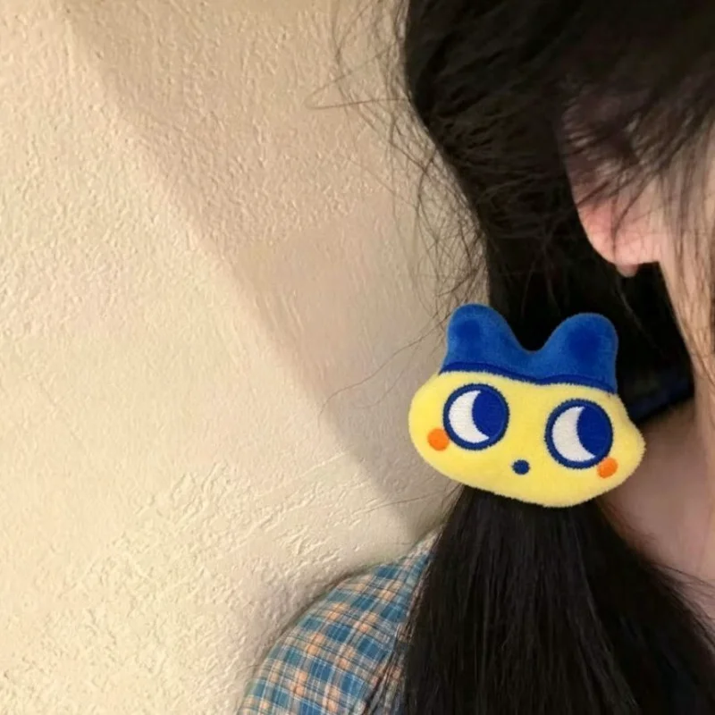 Cute Tamagotchi Hair Tie Plush Doll Cartoon Elastic Band Sweet Girl Japanese Style Head Rope Twin Tail Hair Accessories view 5