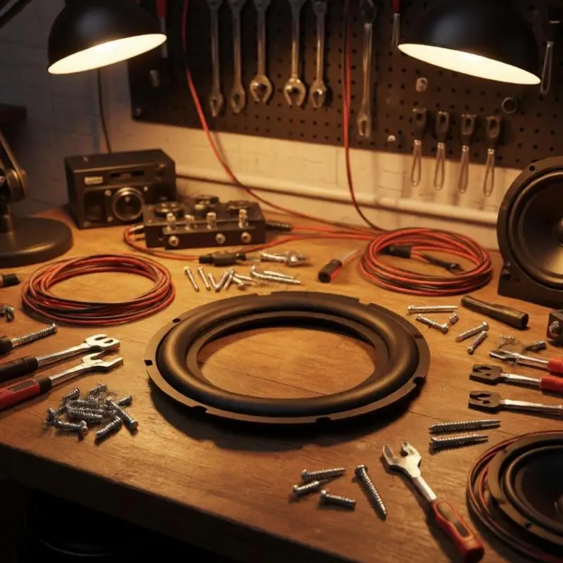 96BA Lautsprecher-Gummikanten-Surround-Ersatzteil für Reparatur und Sanierung – Detail 10