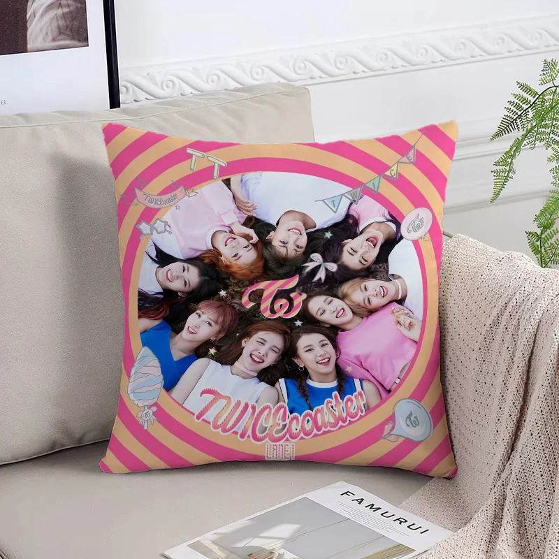 T-Twice Fan Gifts Decorative Pillowcase 40x40 Cover for Pillow Covers Decorative Luxury Cushion Cover 45x45 Cushions Covers Home