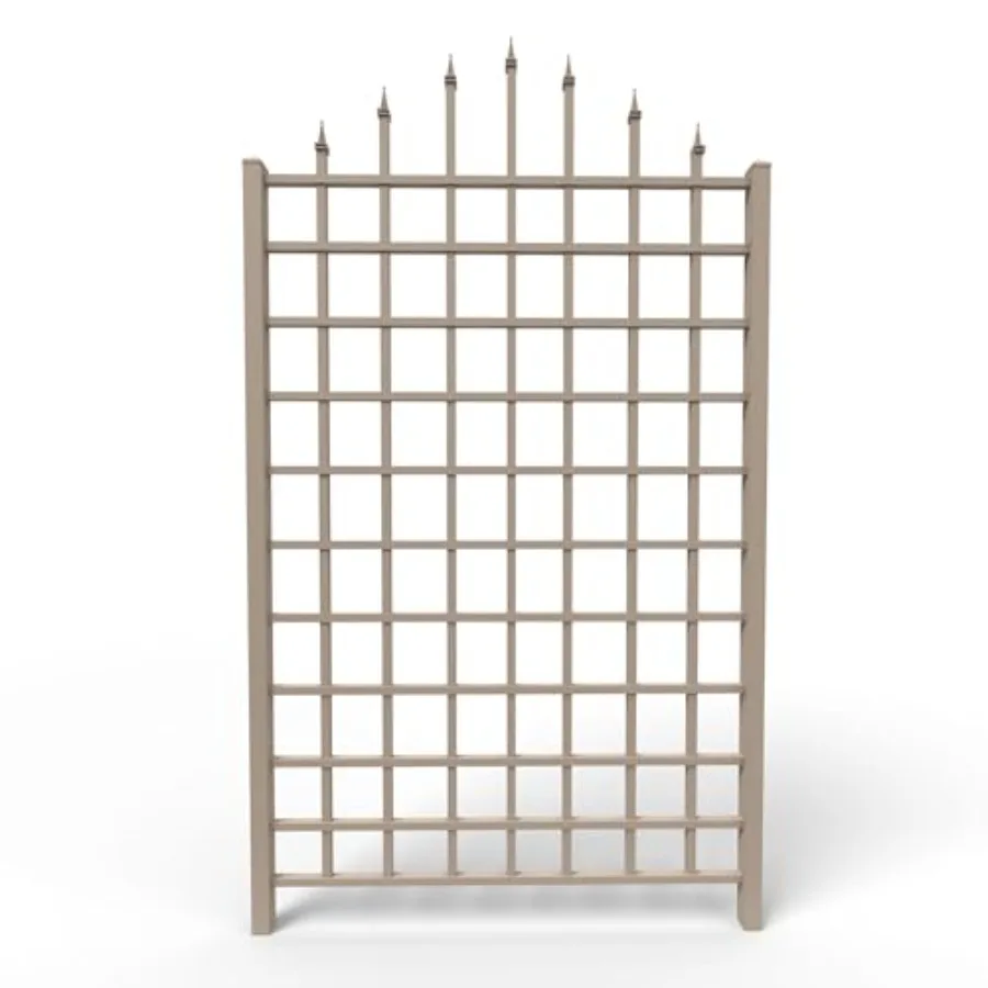 

Dura-Trel Winchester 57 x 95 Inch PVC Vinyl Outdoor Garden Patio Trellis with Wall Mounting Screws Mocha