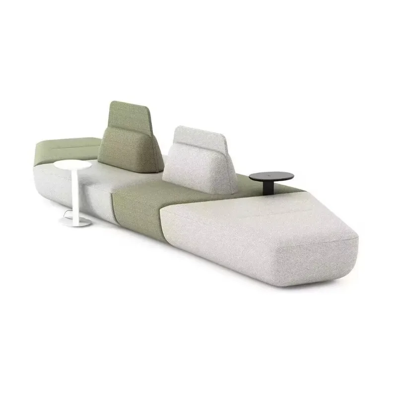Sofa Public leisure meeting area Backrest sofa Double-sided seated waiting sofa