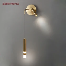Lâmpada de parede LED nórdica para sala de estar e quarto, Luminárias, Lustres e holofotes 2 em 1, Iluminação interna, Decoração de casa, 5W, 3W