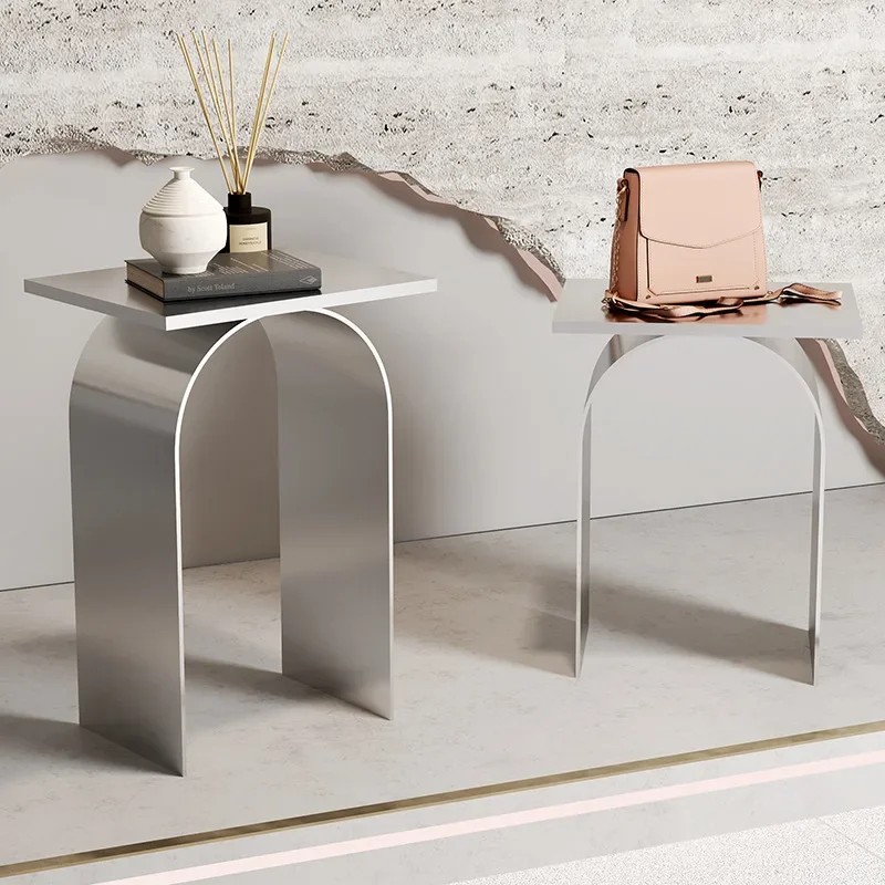 Clothing store window display table, stainless steel Nakajima platform water table, ornament props