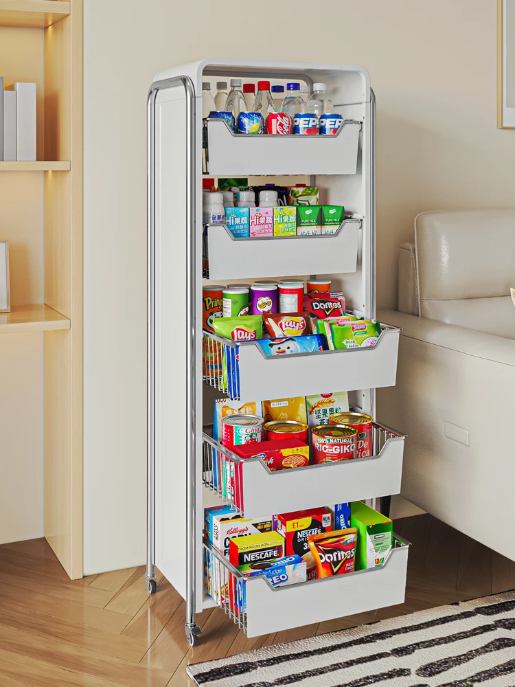 

Snack shelves, shelves, living room, high-value floor-to-ceiling multi-layer lockers, drawer-type fruit storage trolley