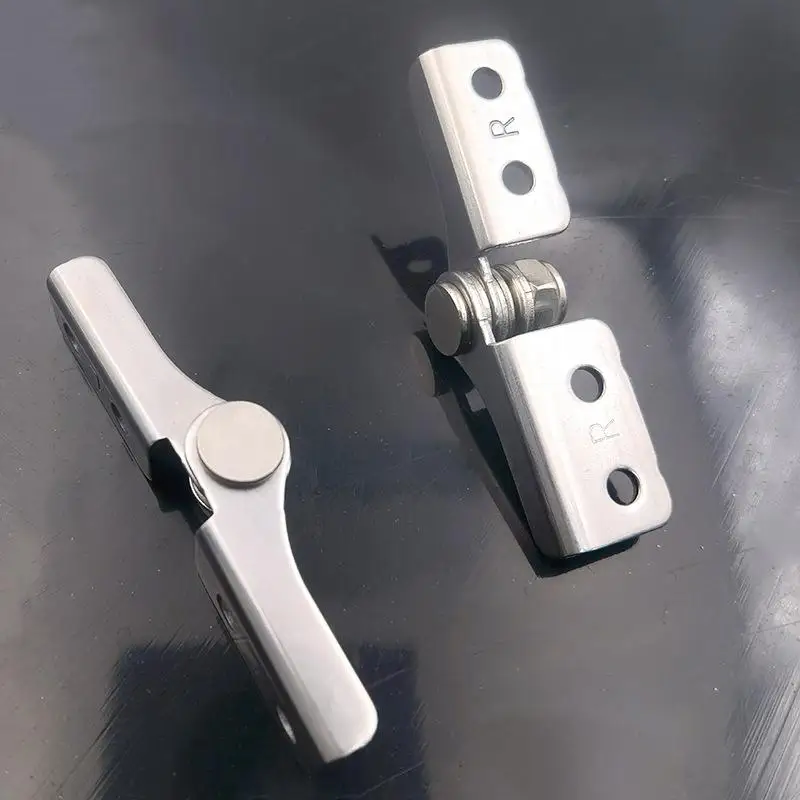 SN 1Pc new Adjustable Arbitrary Hinge Stop 304 Stainless Steel Damping Hinge Nothing Frame Hinge Damping Shaft Positioning Hinge