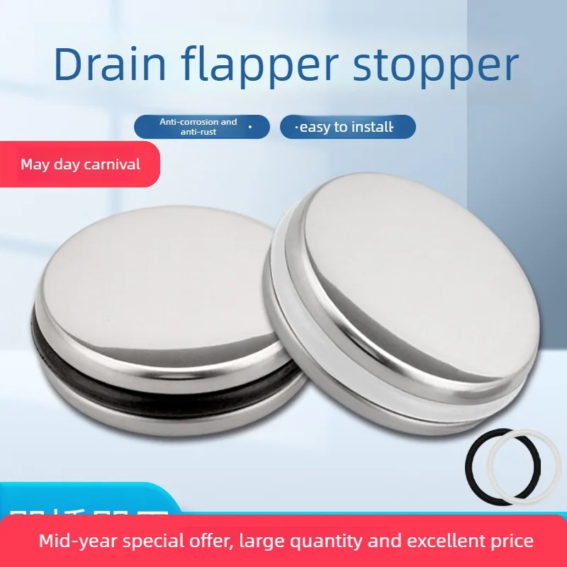 Flip Sink Drain Plug Wash Basin Pop-up Stopper Rubber Seal Gasket Countertop Basin Accessory Anti-Odor