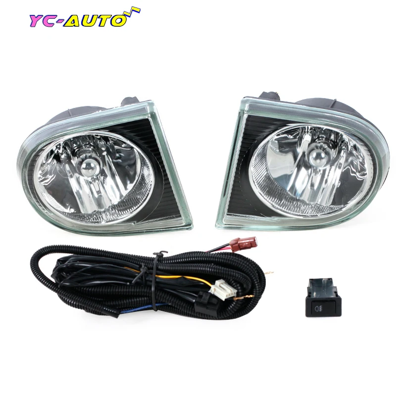 

For Nissan Patrol 2001 2002 2003 2004 Front Bumper Fog Lamp Kit Additional Foglight Set Switch Wiring Car Accessories