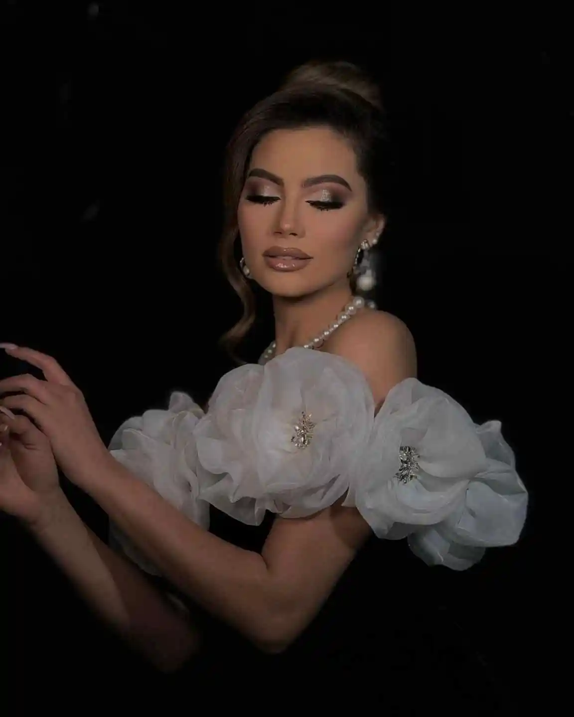 فساتين سهرة أنيقة حورية البحر بدون أكمام مع 3D الأزهار عارية الذراعين ثوب المحكمة فساتين الحفلات Vestido De Noite مخصصة