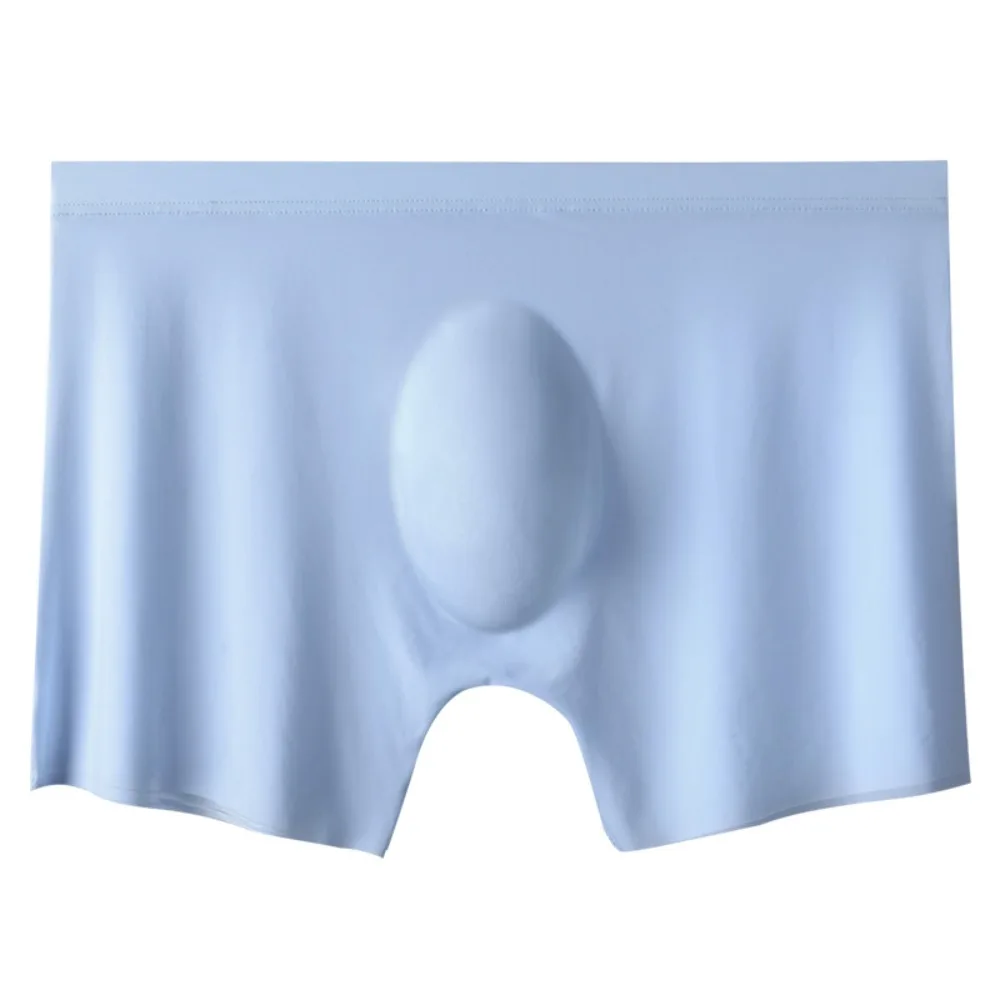 

Fashion Solid Color Ultra-thin Boxer Briefs Breathable Seamless Ice Silk Boxer Briefs Lingerie Quick Dry Underwear for Men Men
