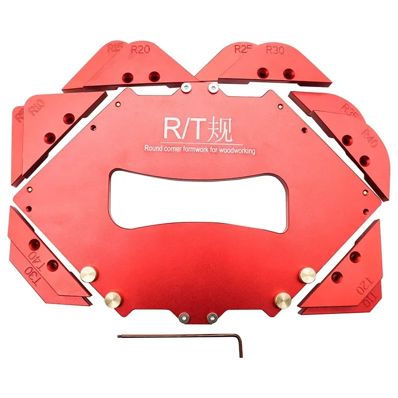 

Woodworking trimmer fillet gauge, trimmer bevel gauge, engraving trimmer template, bakelite milling woodworking tools