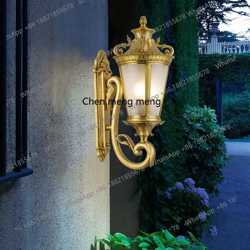 

European high-end outdoor wall lamp garden villa home courtyard outdoor wall door lamp