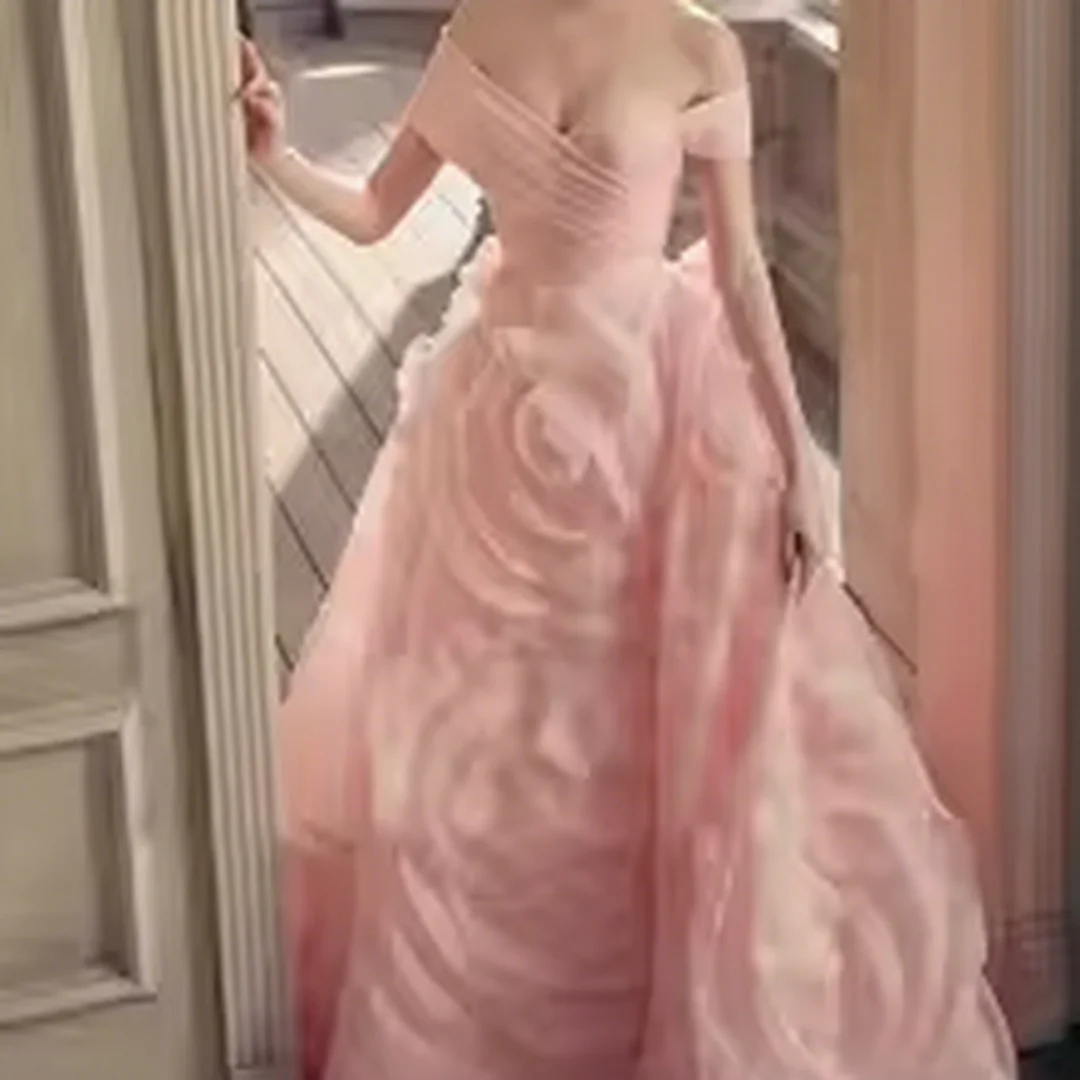 

Индивидуальные трапециевидные цветы, темперамент, на шнуровке сзади, длиной до пола, вечерние платья, платья для выпускного вечера на день рождения для женщин