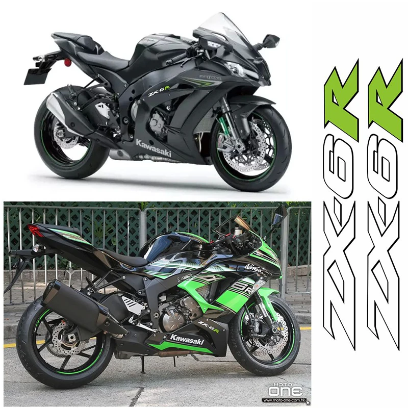 

pegatinas Motorcycle Reflective Stickers Body helmet fuel tank Waterproof ZX6R logo decal For KAWASAKI ZX-6R zx 6