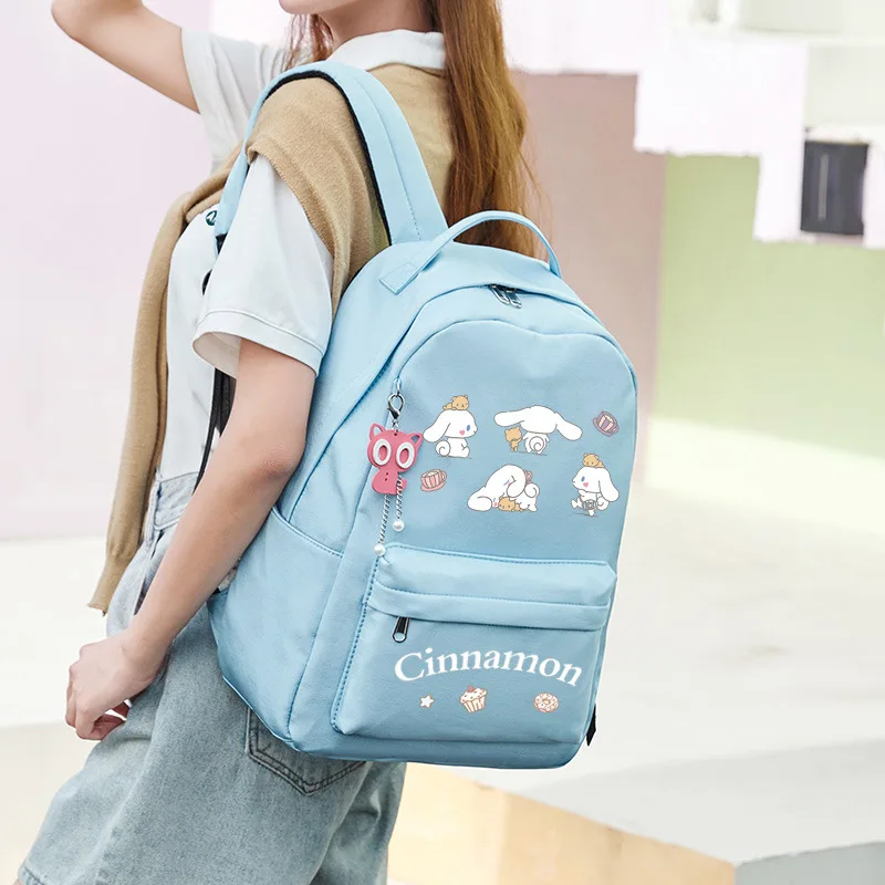 Sanrio New Cinnamoroll Babycinnamoroll Student Schoolbag Cute Cartoon Casual Large Capacity Lightweight Double-Shoulder Backpack