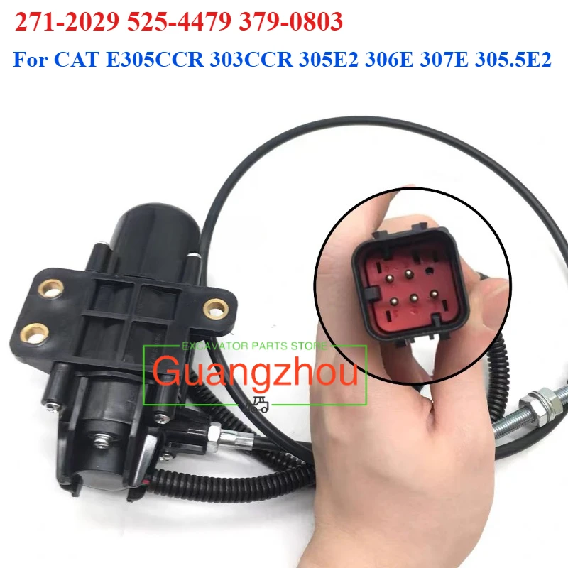 

379-0803 271-2029 525-4479 Accelerator Governor Throttle Motor for Caterpillar E305CCR 303CCR 305E2 306E 307E 305.5E2 Digger