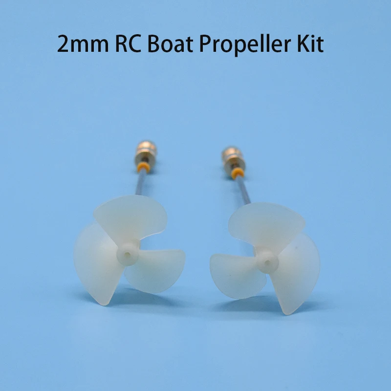 1 쌍 2mm RC 보트 프로펠러 키트 DIY 보트 전원 키트 D28/36/42mm 전체 침수 프로펠러 드라이브 샤프트, 보트 전원 키트 D28/36/42mm