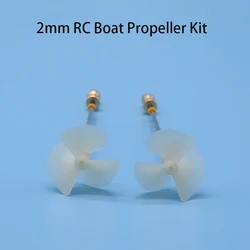 1pair 2mm RC Boat Propeller Kit DIY Boat Power Kit D28/36/42mm Full Immersion Propeller Drive Shaft