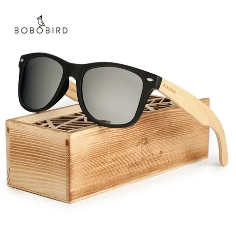 Vintage Black Square Sunglasses for All BOBO BIRD