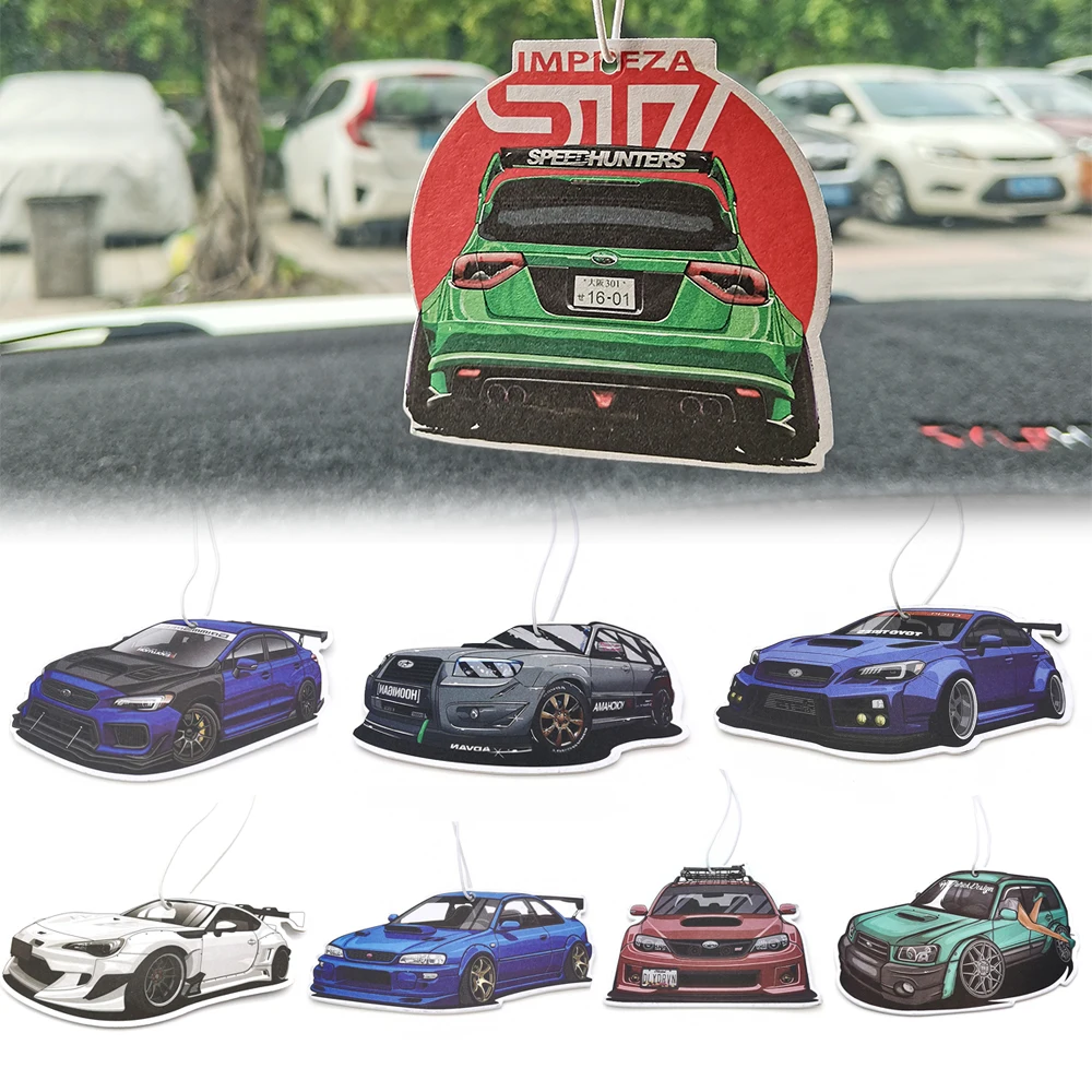 Hot Sale Car Air Freshener Hanging Rear View Mirror Perfume Pendant Solid Paper Fit For Subaru WRX Forester Interior Accessories