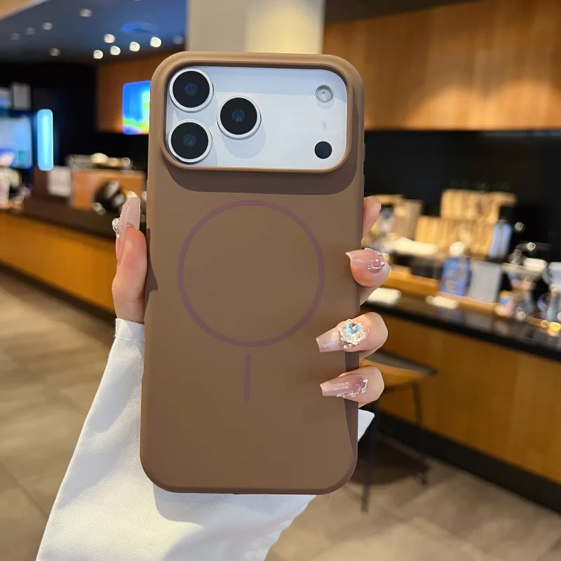 Large Hole Anti-Fall Strong Magnetic Phone Case for Apple17pro max/17pro Air Drop-Resistant Protective Cover - Image 6