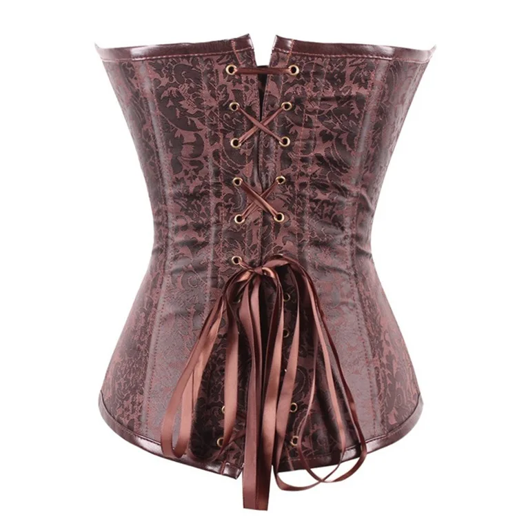 Steampunk Corset for Women\'s Body Shapewear Gothic Overbust Corsets Vintage Burlesque Waist Cincher Lace-up Corsets