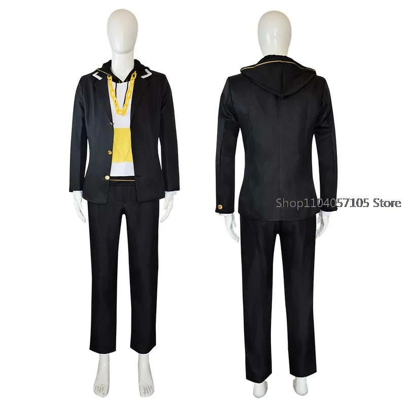 Anime Rin Len Fantasia Cosplay, Uniforme Kagamine JK para o Halloween, Roupas Comic Con