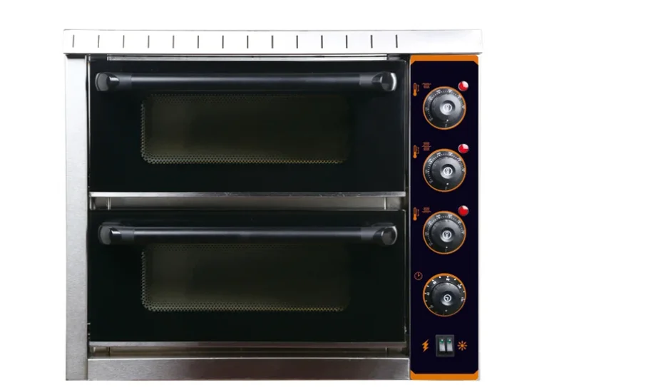 Commercial Double Layers Bakery Oven 3000W Electric Convection Deck Baking Oven Bread Pizza Making Machine With Asbestos 5