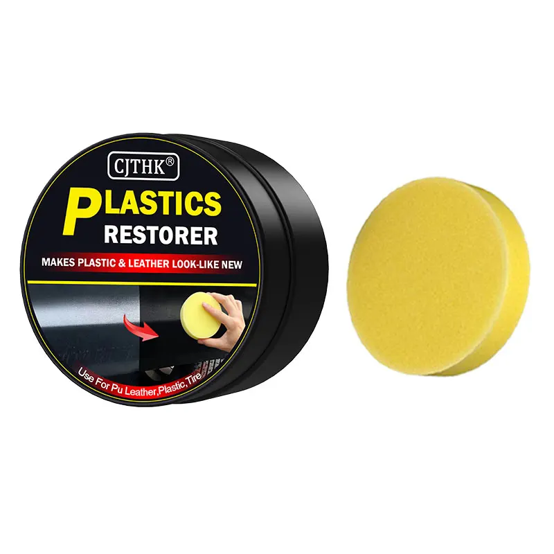 Restaurateur de plastique de voiture retour au noir brillant, produits de nettoyage de voiture, restauration du cuir et du plastique, rénovateur de revêtement de polissage et de réparation automobile