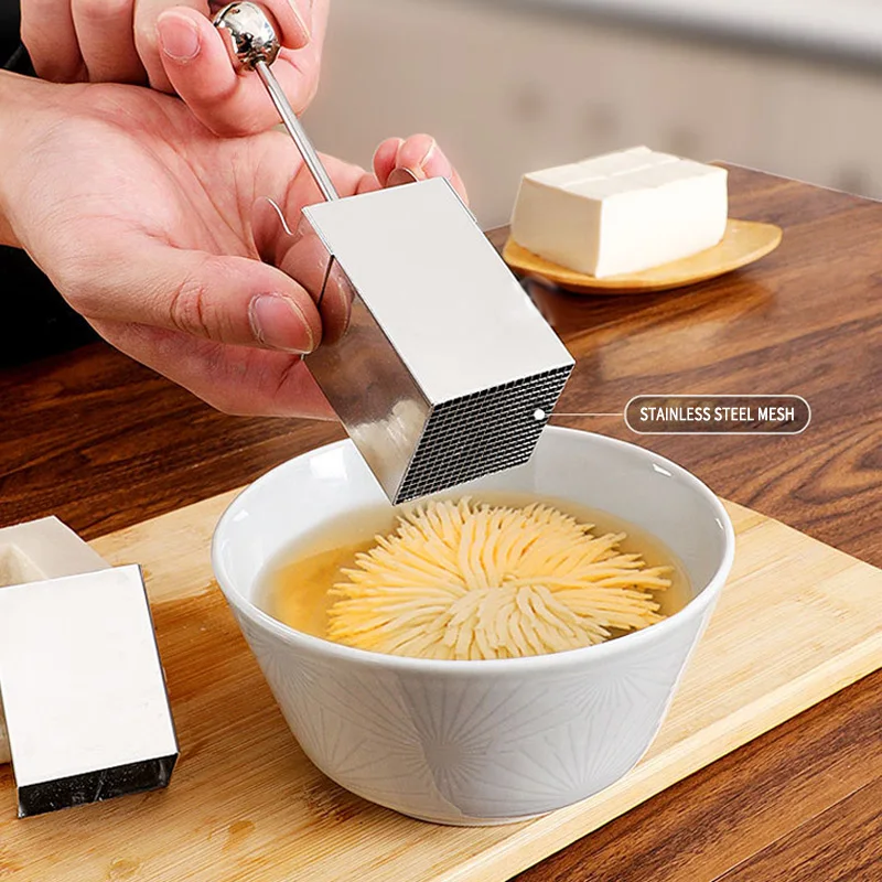 

Bean Curd Cutter Manual Chrysanthemum Bean Curd Cutter Gourmet Preparation Mold Tool Kitchen Gadget For Home Restaurant Hotel