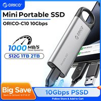 ORICO 1TB External SSD Up to 1050MB/S Hanging Hole Design Portable Solid State Drive Storage PSSD for Tablets Laptops C10