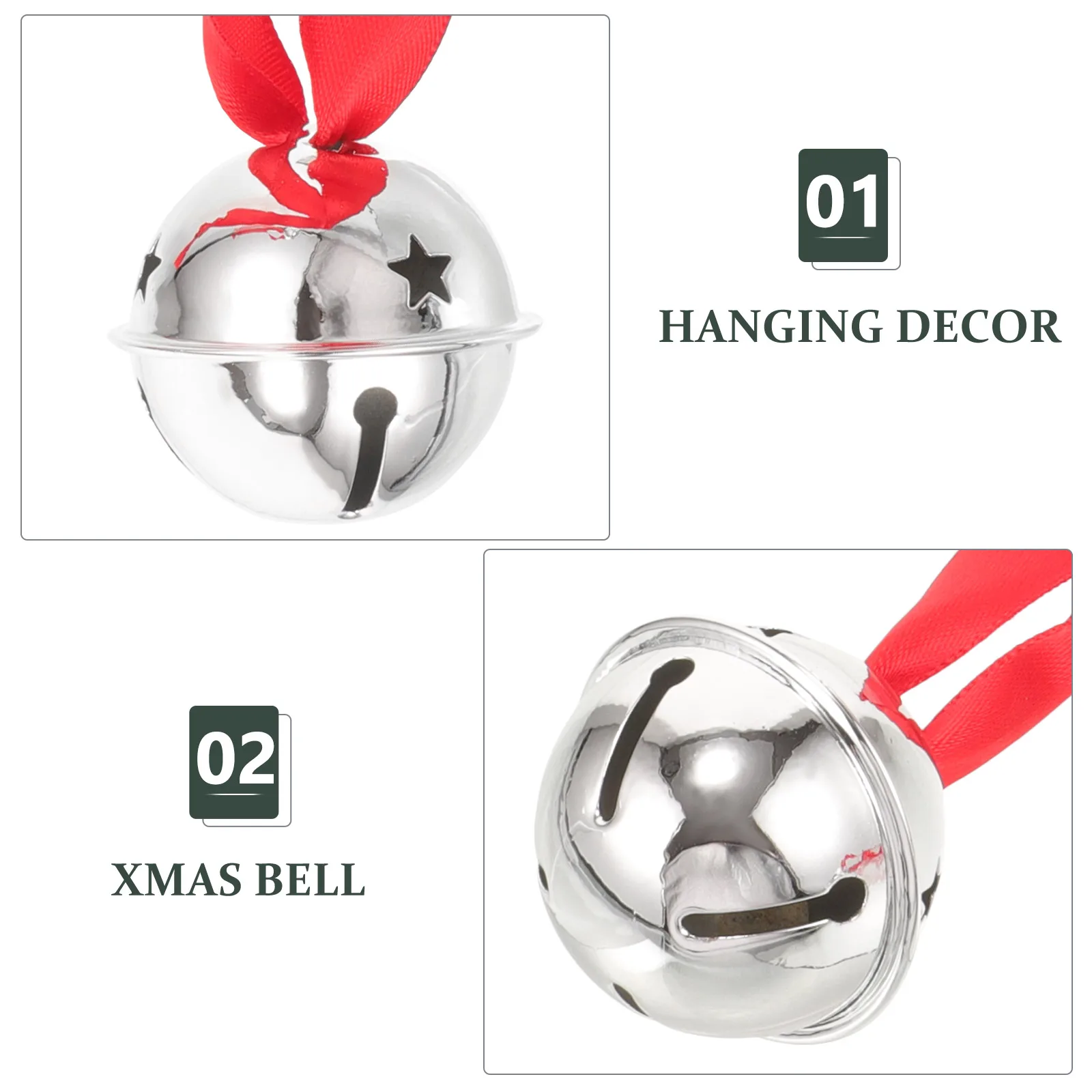 

9Pcs Xmas Tree Decoration Bell Hanging Ornaments Festive Party Prop for Christmas Tree Xmas Bell Hanging Ornament