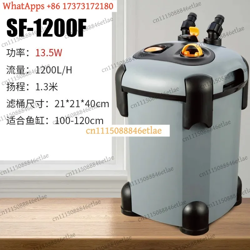 k3 Silent External Canister Filter with Water Pump, Multi-Stage Cartridge for Aquarium Circulation