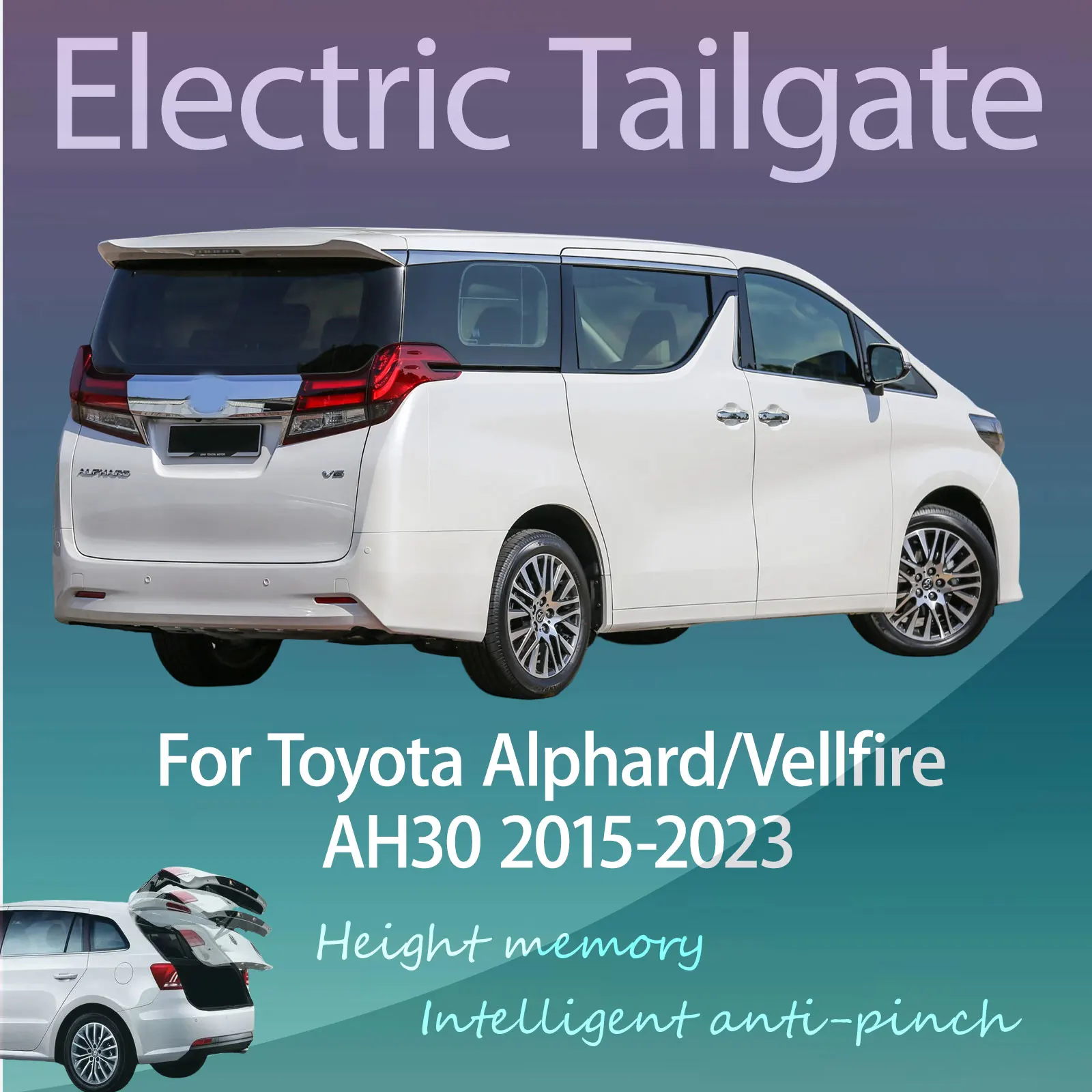 

For Toyota Alphard/Vellfire AH30 2015-2023 Electric Modified Tailgate Intelligent Height Automatic Lifting Key-Controlled