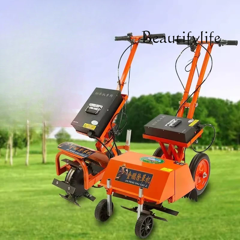 

Small electric lawn mower orchard multi-function rechargeable hoe soil loosening trench artifact field