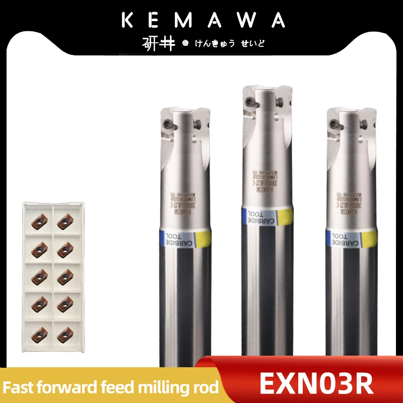 KEMAWA LNMU0303 EXN03R TXN03R Fast-feed Milling Holder For LNMU0303ZER Carbide Inserts CNC Face Milling Cutter Bar