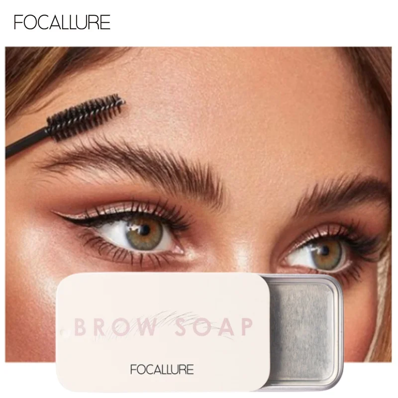 FOCALLURE-Gel de mise en garde pour les sourcils, outil de coiffage des sourcils sauvages avec tondeuse, maquillage moelleux et plumes, sculpter et soulever