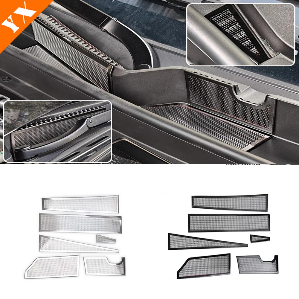 

For Jetour x70 plus 2025 2026 accessories stainless Car Hood Air Outlet Protective Cover,Engine Hood Air Outlet Decorative Cover